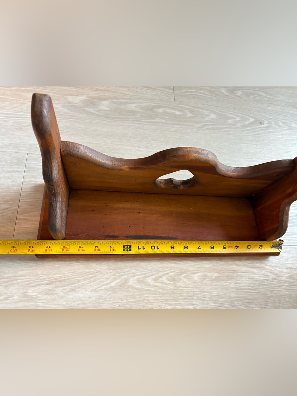 18” Cottagecore Wooden Heart Wall Shelf🤎✨ - Picture 9 of 14